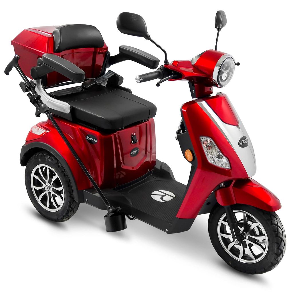 Rolektro, E-Trike 25 V.3 Litio, rosso, batteria 60-30AH, Immagine del prodotto 