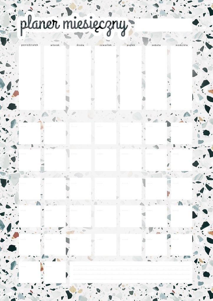 Dry Erase Planner Universal Monatskalender, Aufkleber 30x42cm