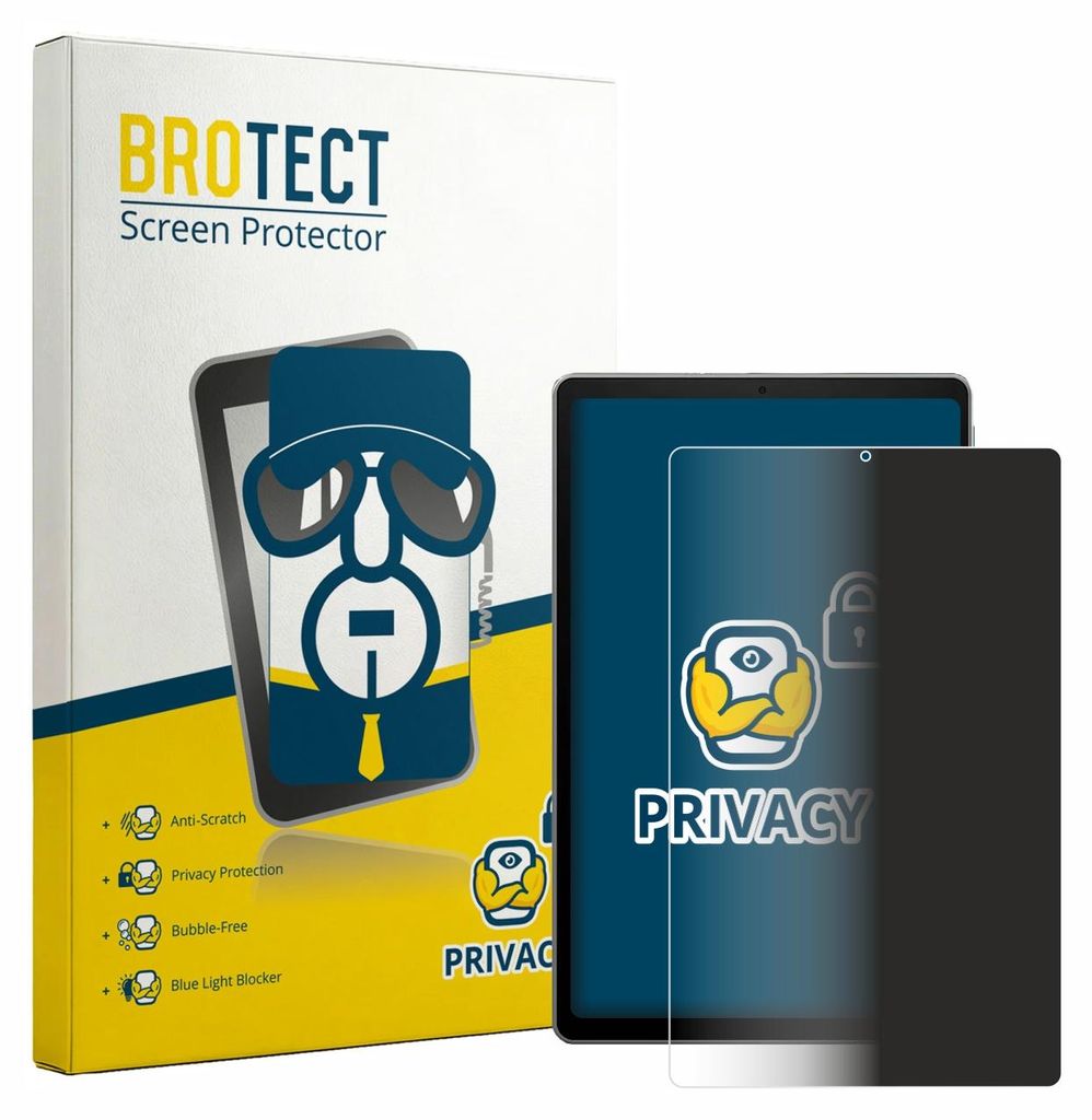 BROTECT Sichtschutzfolie für Acer Iconia Tab A11 Anti-Spy Privacy Sichtschutz Blickschutz Folie Blaulicht-Schutz