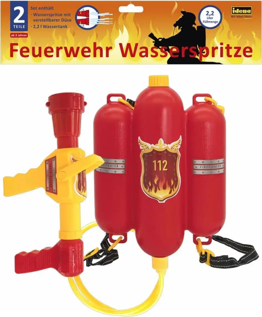 Lance à eau Idena pour pompiers avec buse réglable et Image du produit 