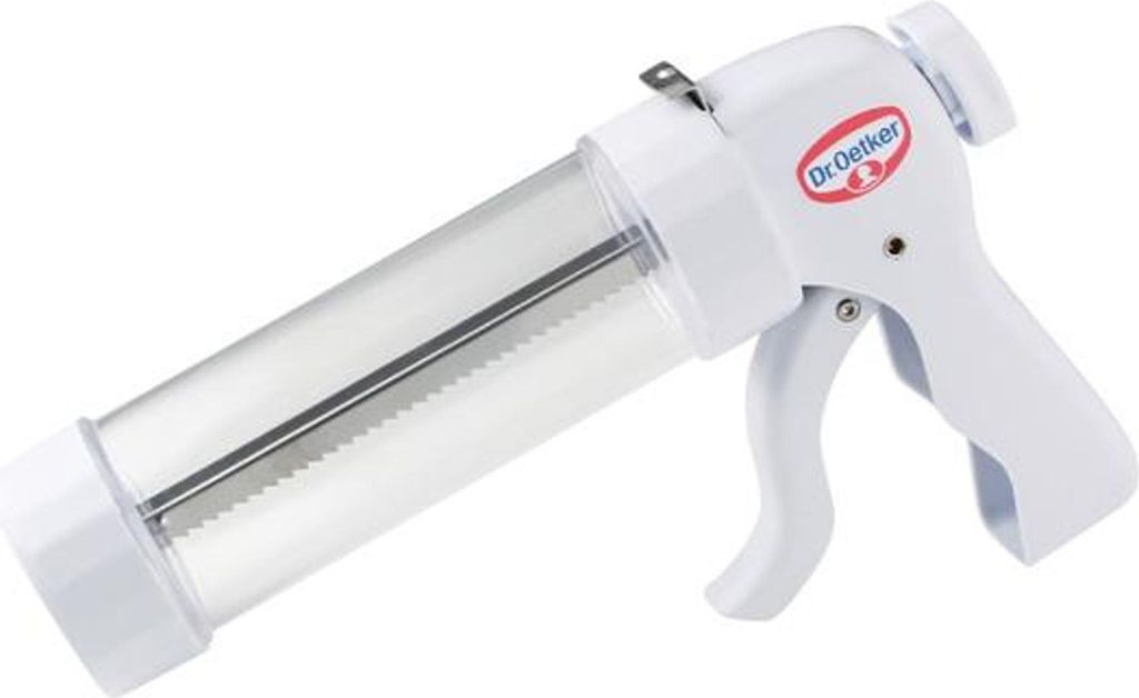 Dr. Oetker Gebäckpresse mit 10 Formen, Kunststoff, Weiß, Produktbild 