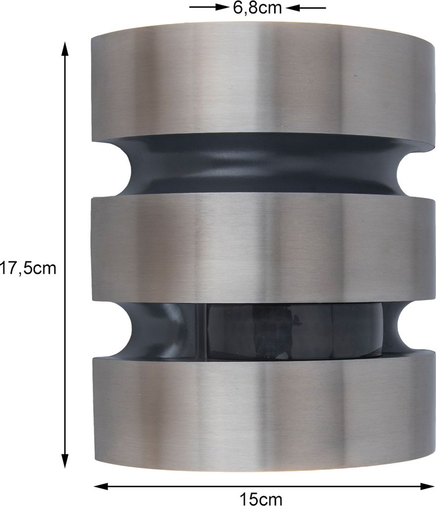 Lutec LED Sensor-Außenleuchte Maya Up- & Downlight mit Produktbild 4