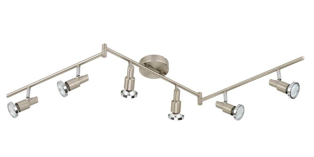 BRILONER Gelenkbogen 6flg. GU10 LED matt-nickel Produktbild 