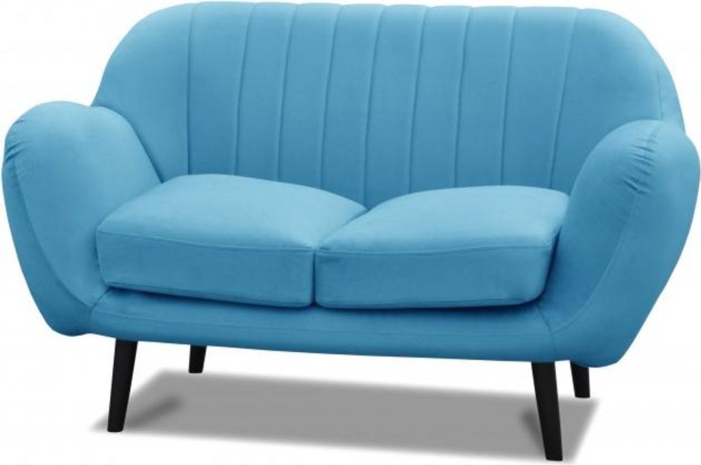 Stoffsofa 2 Sitzer Couch Polster Designer Büro Office Couchen Sofa Kanzlei Bank