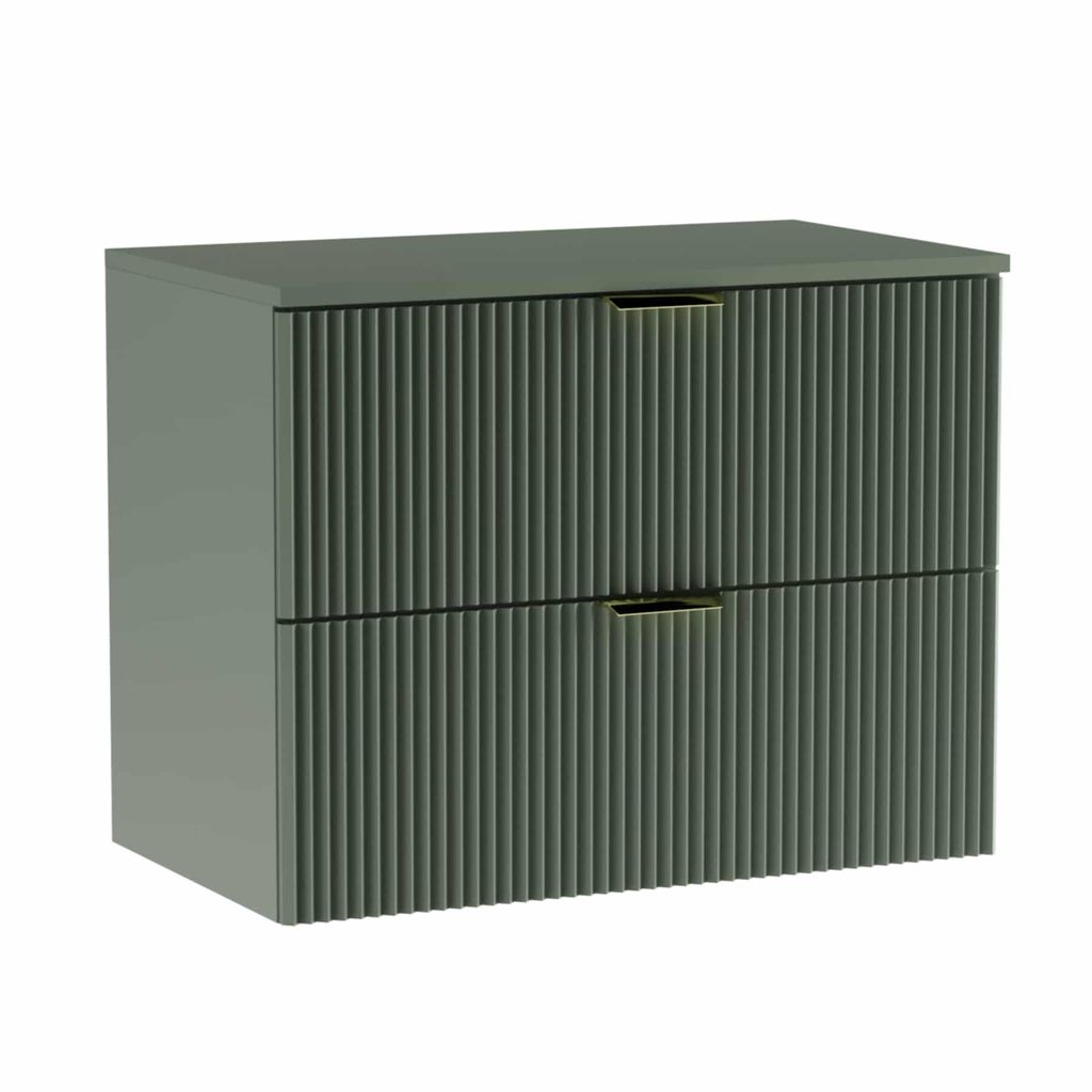 WENA Waschtischunterschrank 80 cm, geriffelte Fronten, Produktbild 