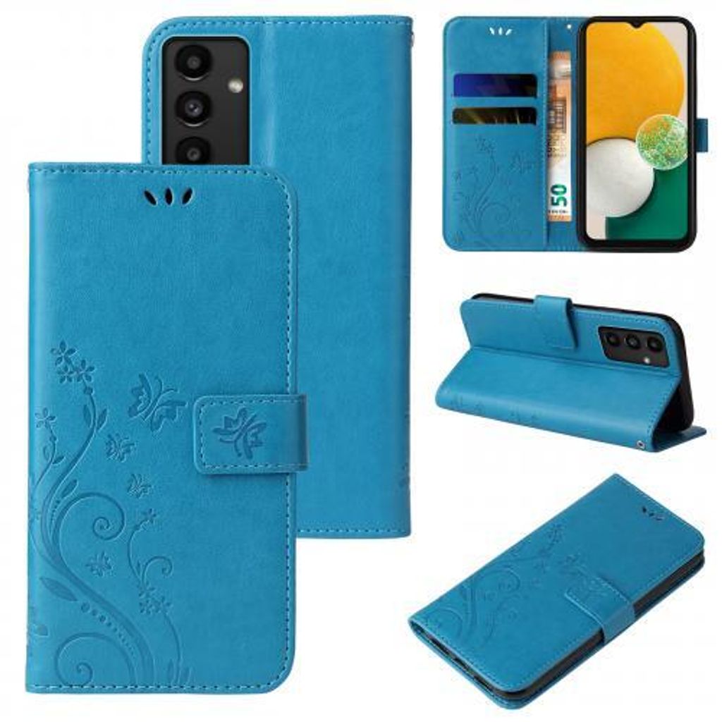 Kunstleder Flip-Hülle Floral für Samsung Galaxy A13 - Produktbild 