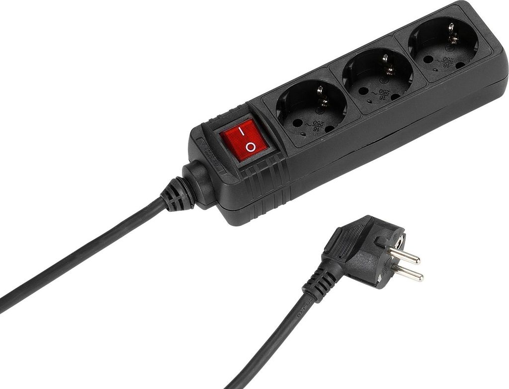 3-fach Steckdosenleiste mit Schalter (28257)