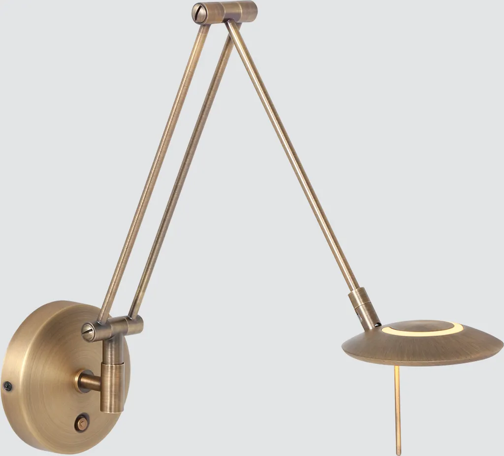 Applique murale LED bronze avec éclairage direct pour table de nuit