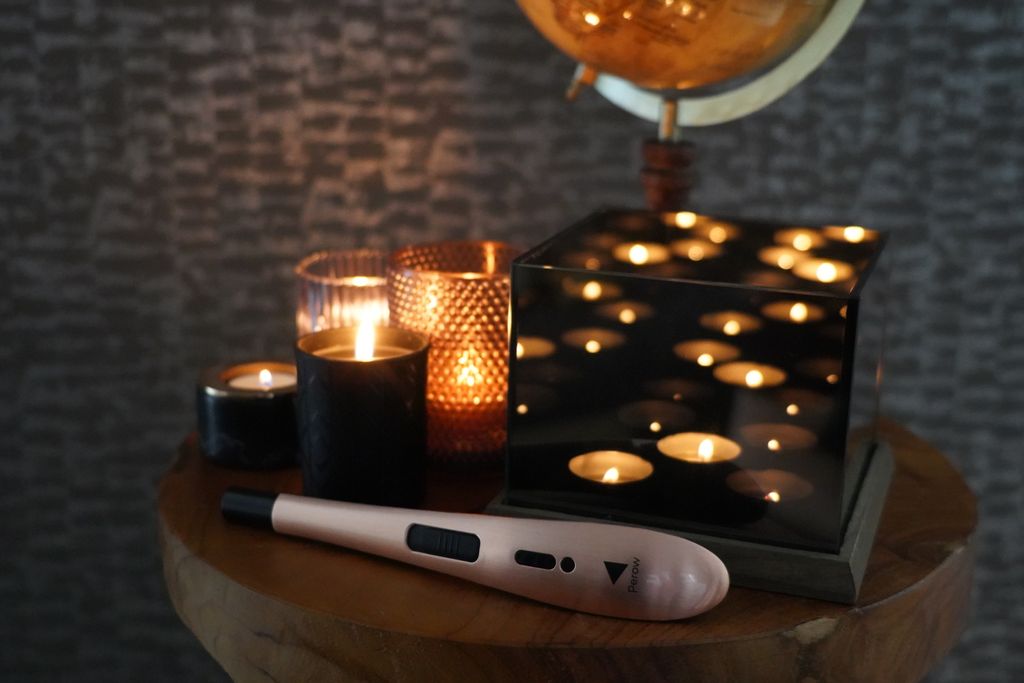 Wiederaufladbares langes elektrisches Feuerzeug - Rose Gold Produktbild 12