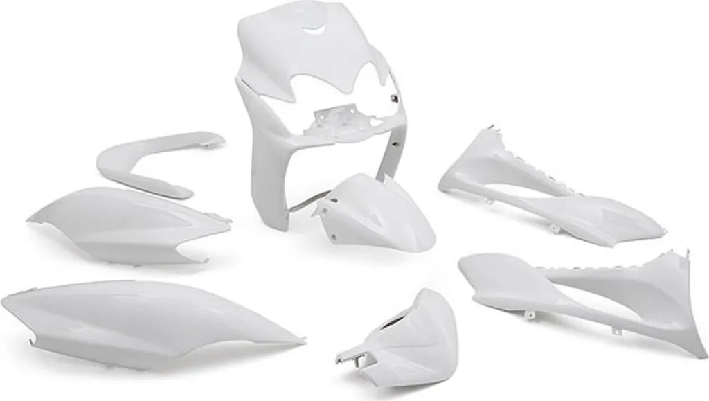 Str8 Kit d'habillage 9 pièces blanc pour Yamaha Jog R - Carénage Complet