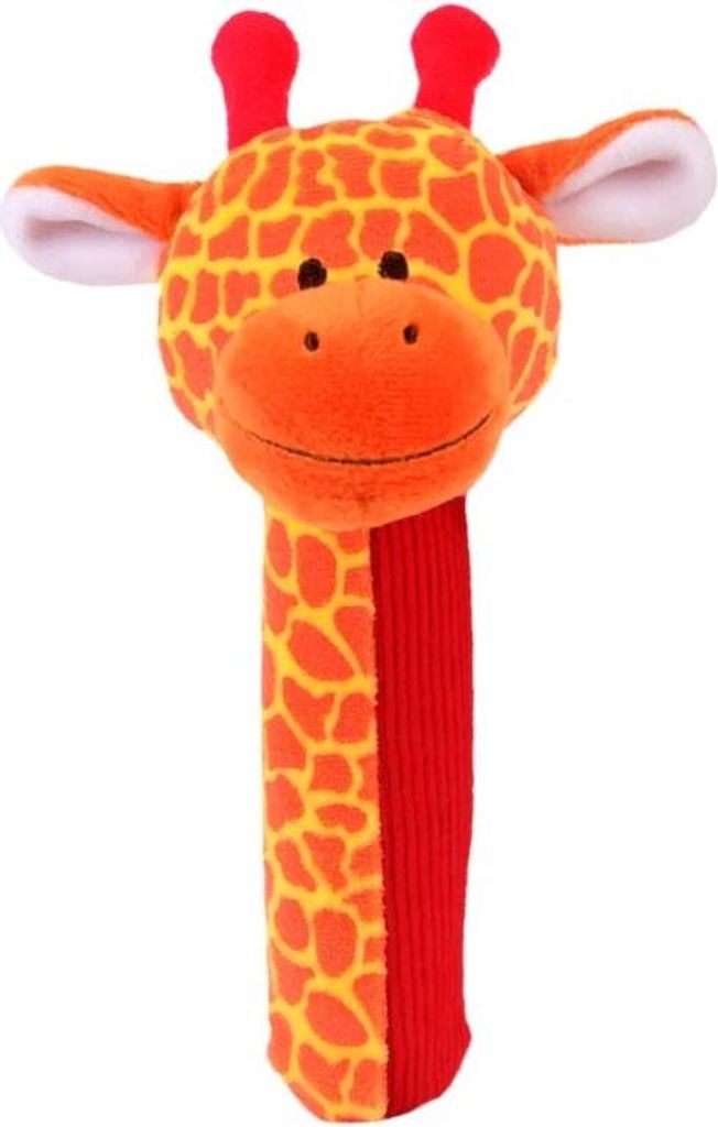 Fiesta Crafts Giraffe Kuscheltier Rassel Babyspielzeug bunt