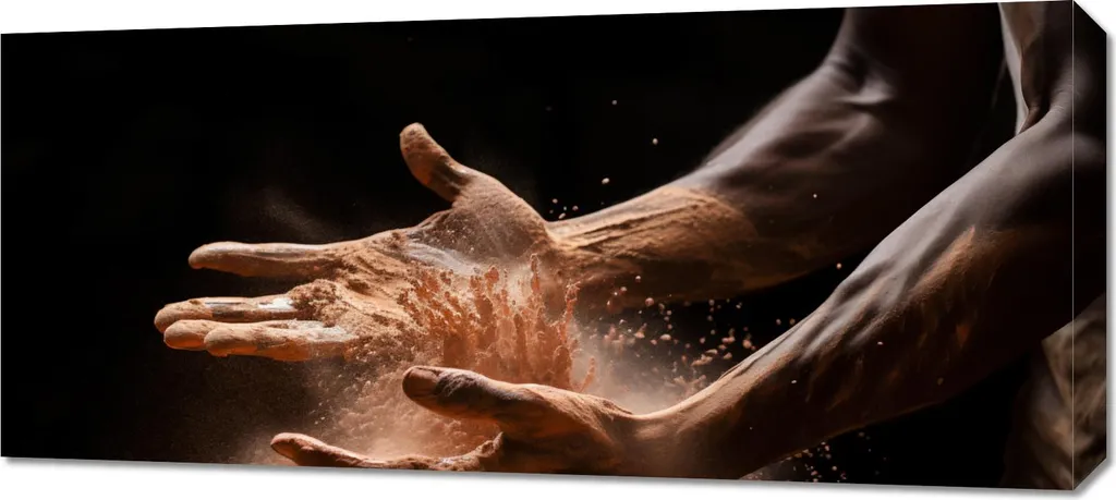 Quadro 90x40cm Danza della Terra | Tela Alta Qualità | Arredo Parete