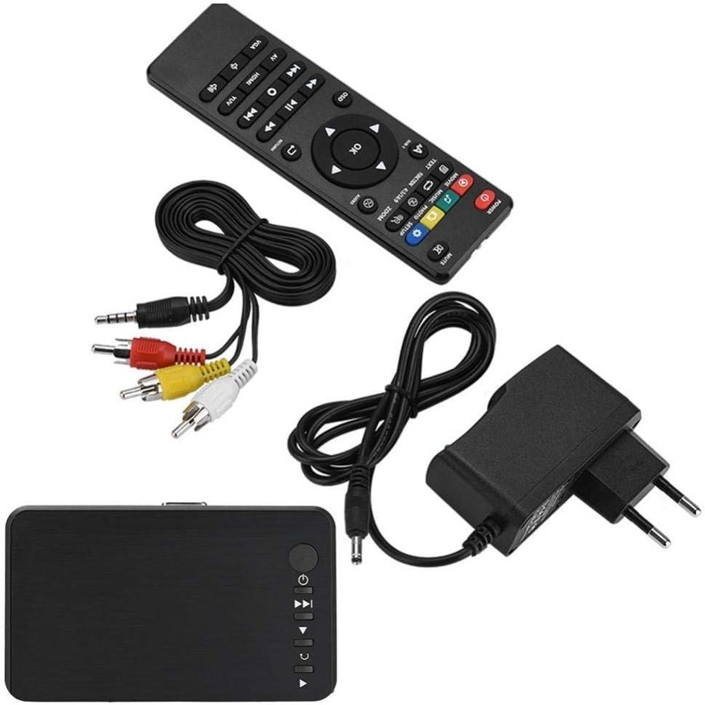 Socobeta HD Multimedia Player Audio Video HDMI 1080p IR-Fernbedienung 110V-240V (EU-Stecker)