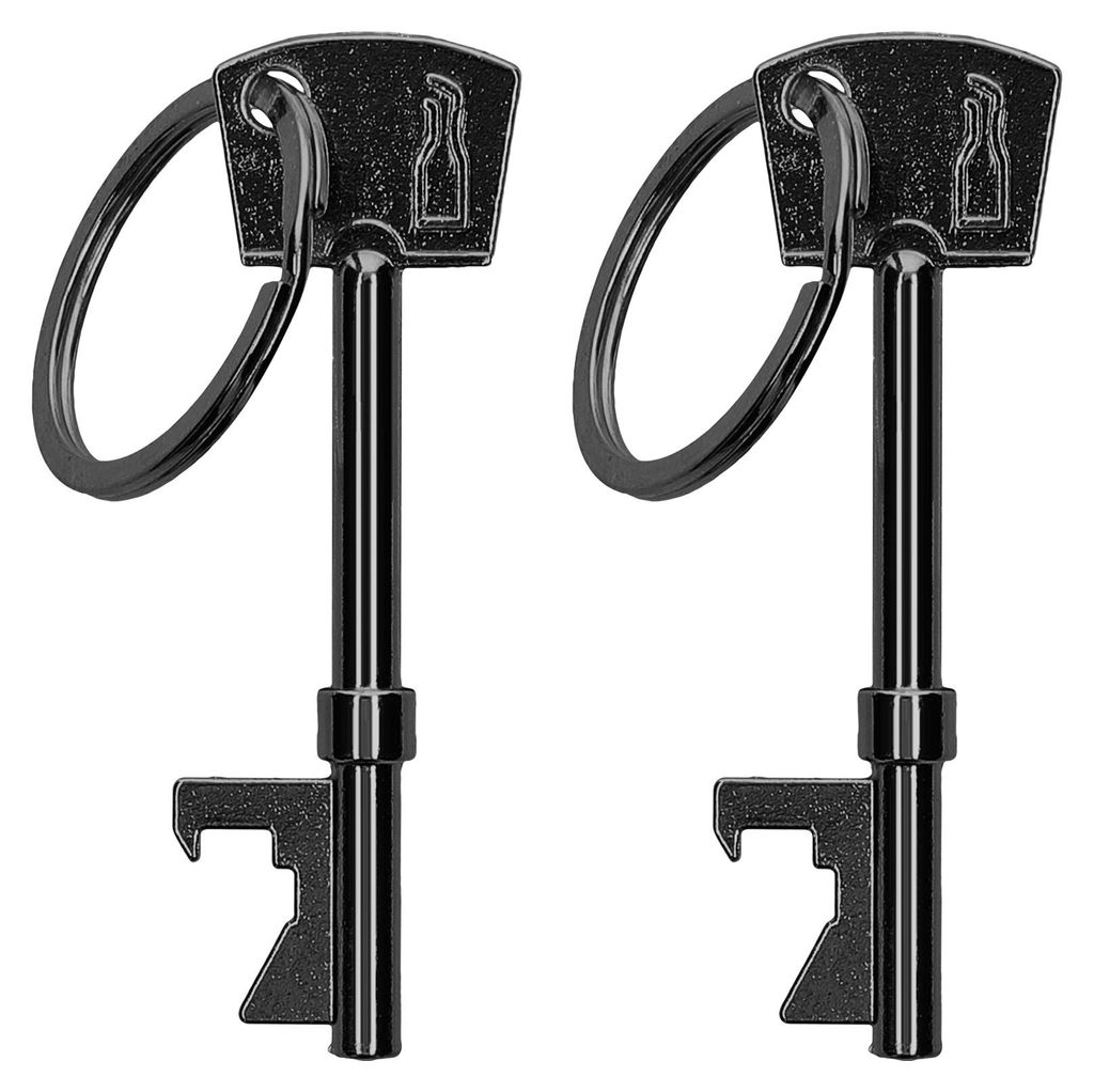 kwmobile 2x Flaschenöffner in Schlüsselform - Bottle Opener Set - Aluminium Schlüsselanhänger - Kronkorken Öffner für Bier Soda Soft Drinks -...