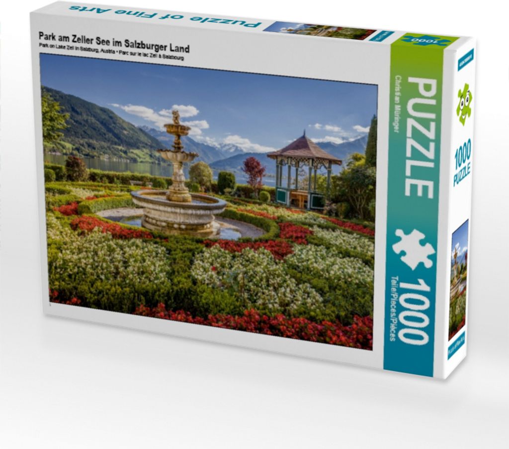CALVENDO Puzzle Park am Zeller See im Salzburger Land 1000 Teile Puzzle quer | 1000 Teile Lege-Größe 64x48cm Foto-Puzzle für glückliche Stunden