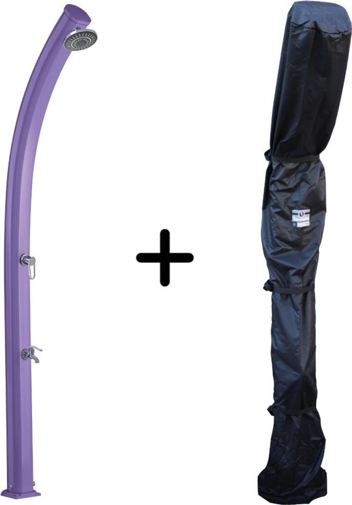 Solardusche Jolly 25L Violett mit Duschabdeckung