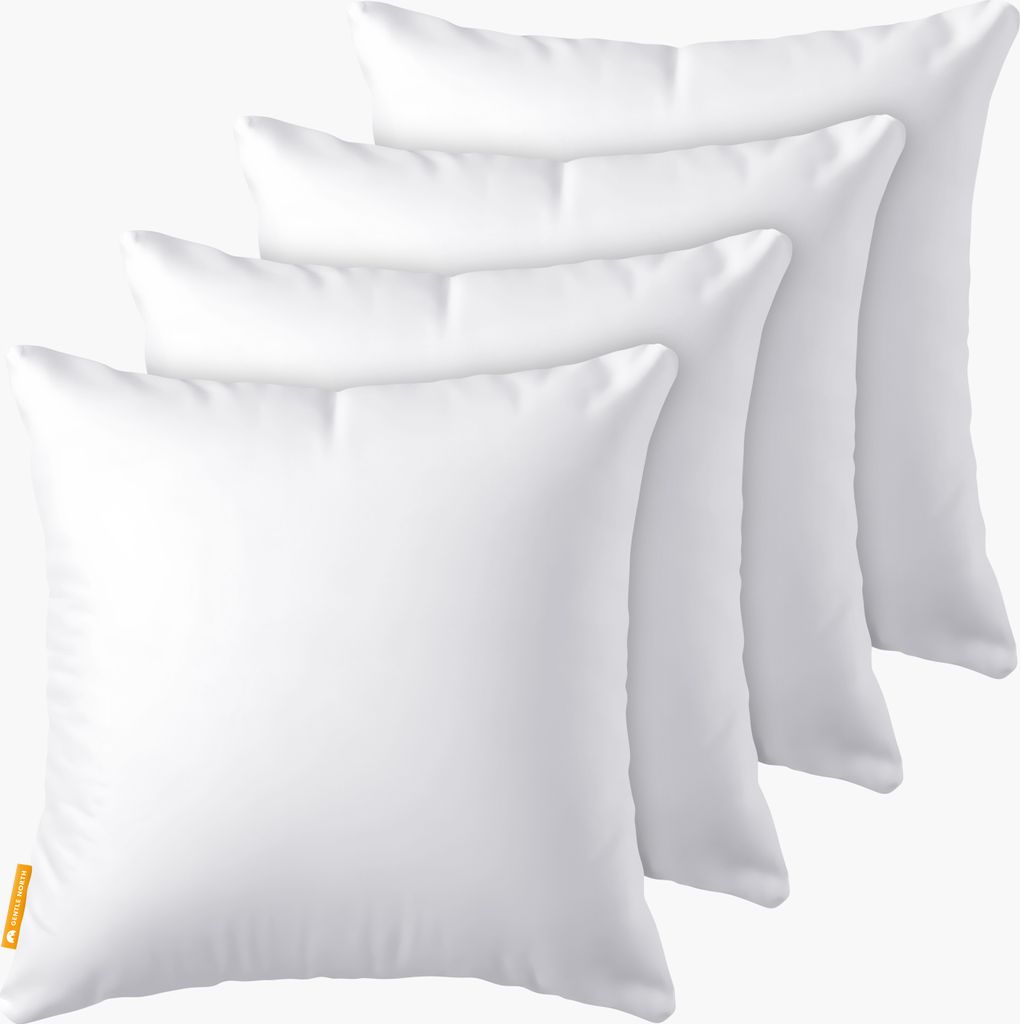4er Set Kissen (60x60 cm) - hoher Komfort - Microfaser - Produktbild 