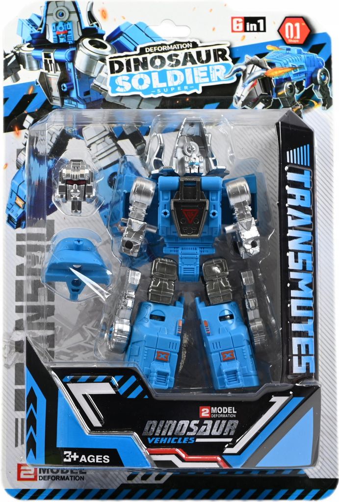 2in1 Dinosaurier Roboter Figur 12cm Transformierbar Actionfigur Spielzeug Kinder Geschenk