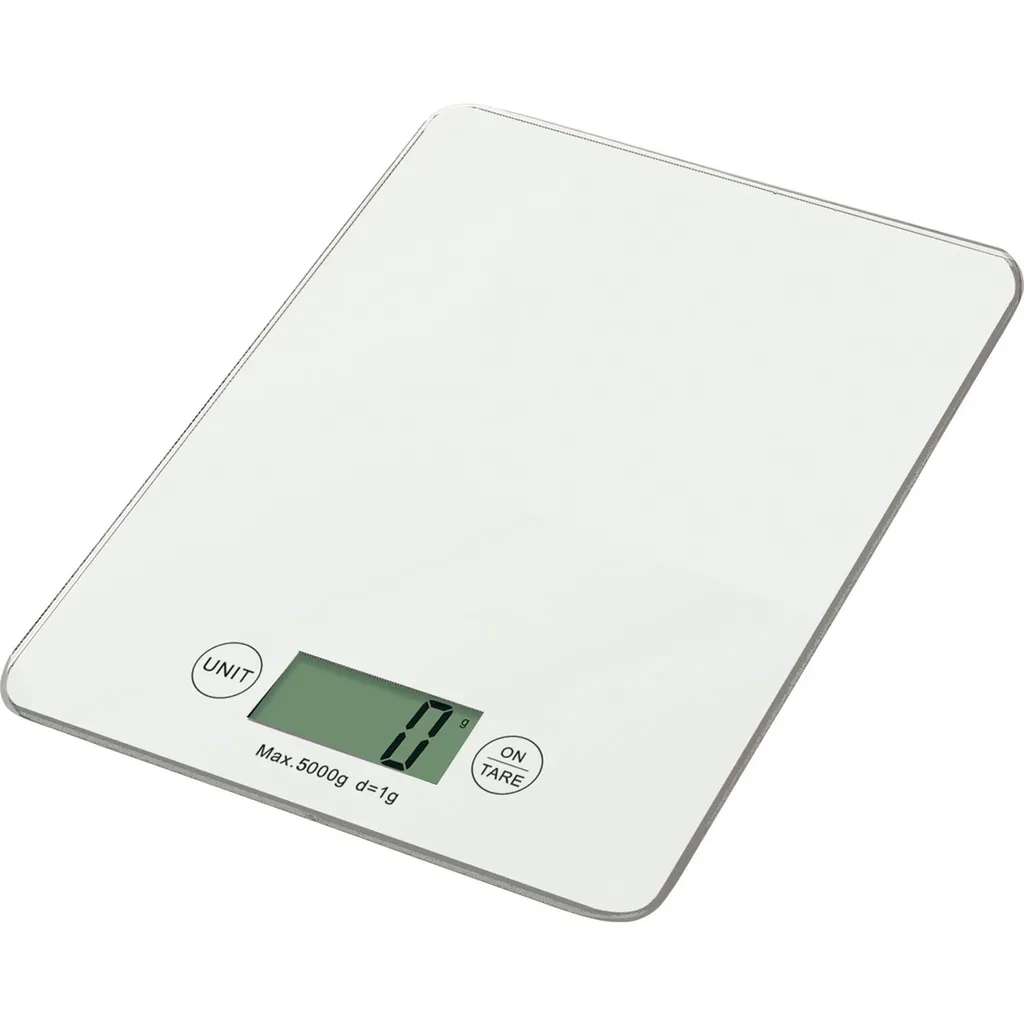 Balance de cuisine numérique WEIS 5 kg blanche précise et compacte