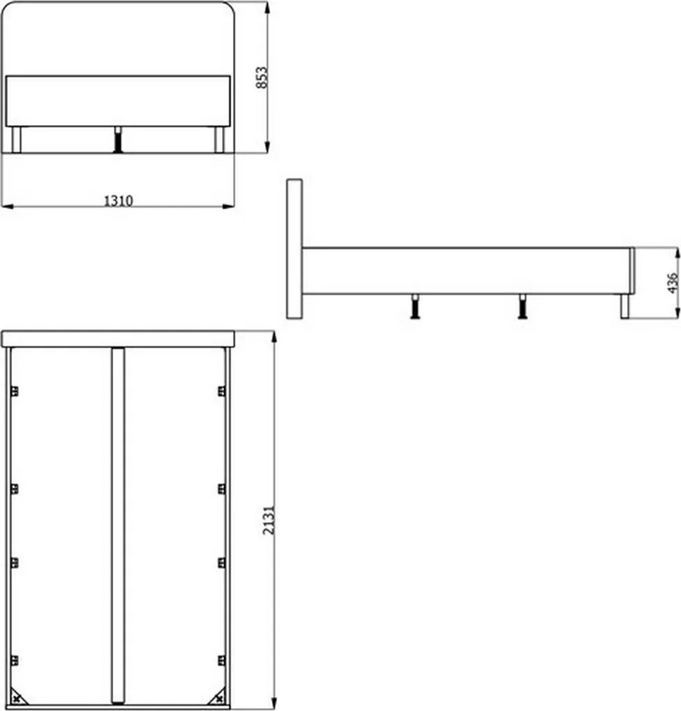 Lit Complet 120x200 Norcia Chêne Brun : Structure Robuste et Matelas Chic - 4