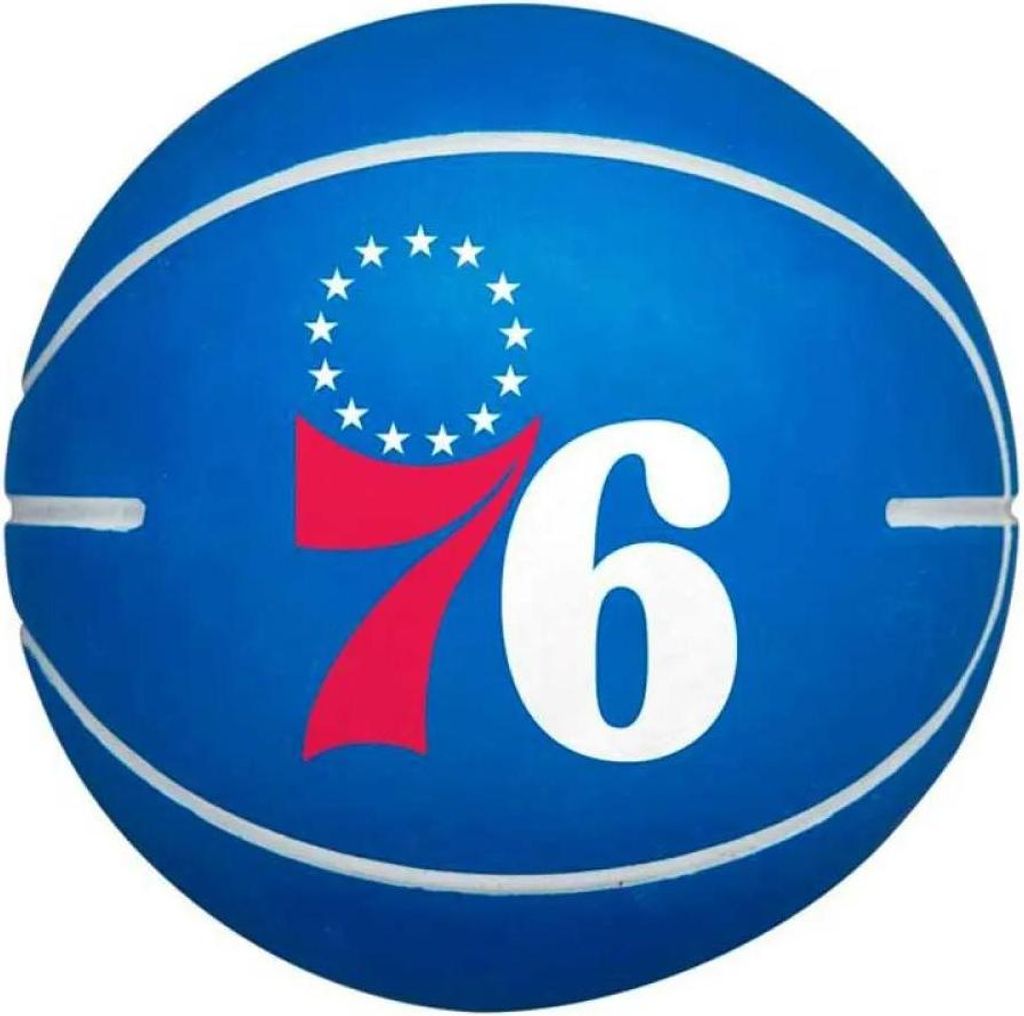 Wilson Nba Dribbler Philadelphia 76ers Basketball Blau Blau One Size