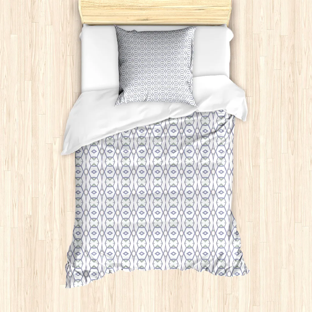 Set Copripiumino ABAKUHAUS 135x200 Antiacaro | Design Ellittico Moderno