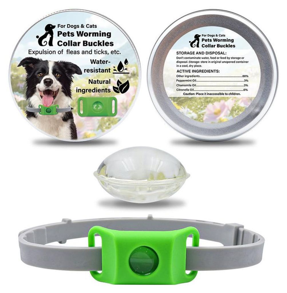 Hunde Zeckenhalsband mit ätherischen Ölen, wasserfester Produktbild 