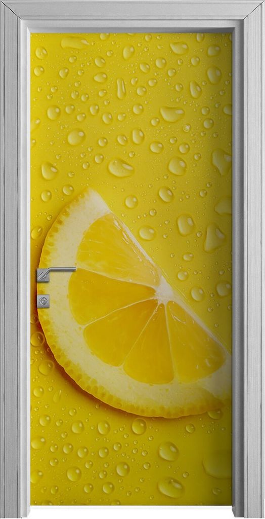 Tür Selbstklebende 90x210 cm Türfolie Türtapete Klebefolie - Früchte Spritzen