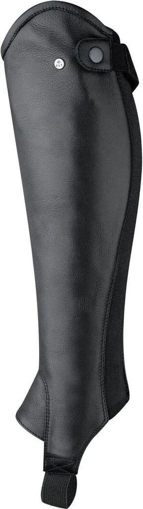 Chaps en cuir E.L.T Classic Noir SW - Mini-chaps équitation robustes