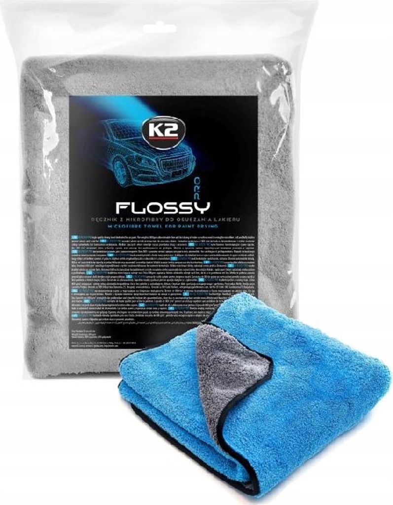 mikrowłókno 60x90cm FLOSSY  K2 do osuszania - 800g Obrázok produktu 