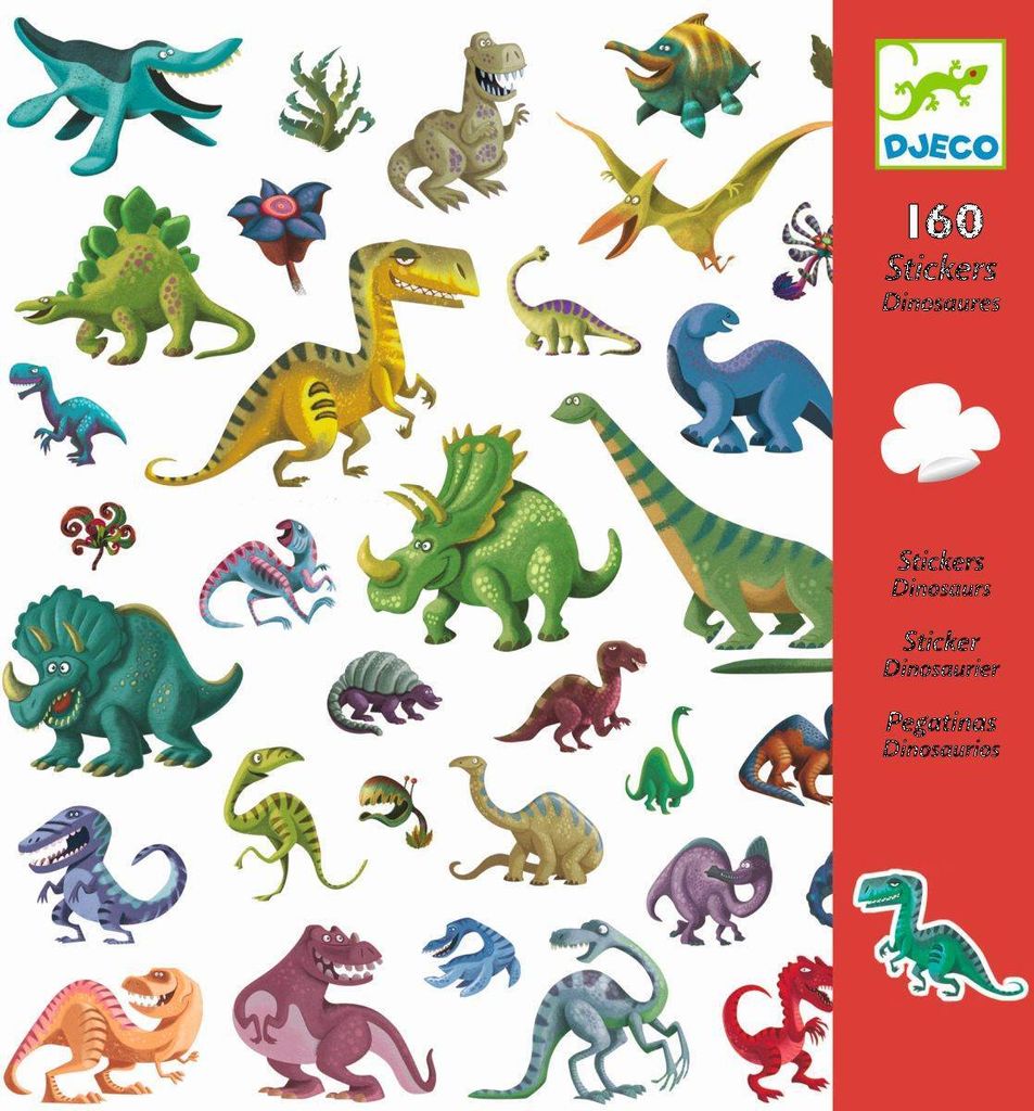 Djeco Stickerbögen: Dinosaurier Produktbild 