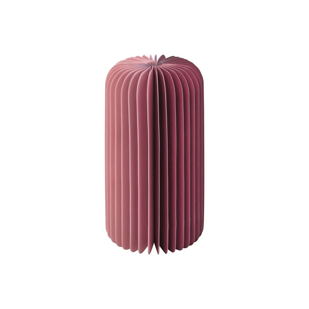 Remember Papiervase Yuki - Berry - 18 cm (h). Durchmesser Ø Produktbild 