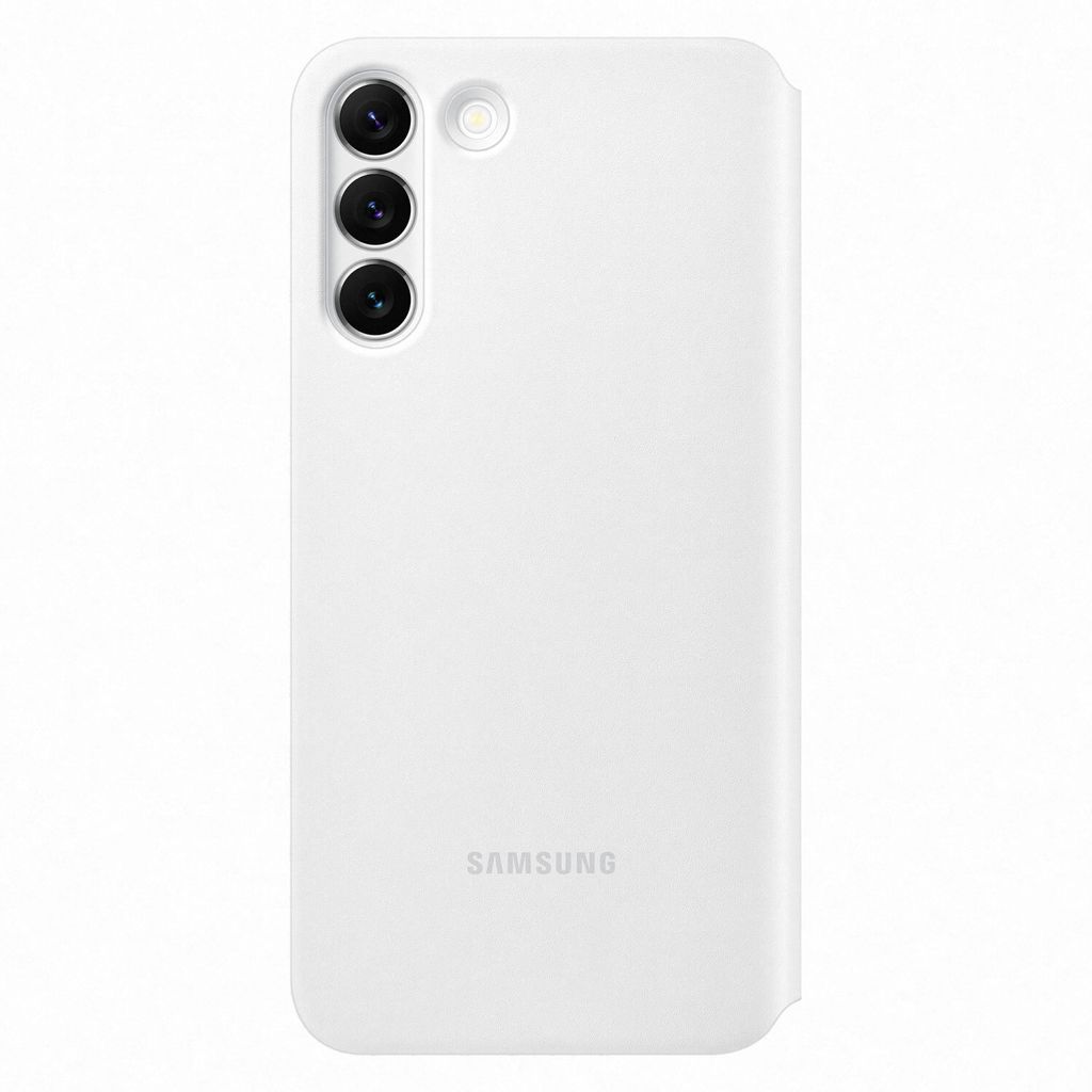 Samsung Clear View Galaxy S22+ Flip Schutzhülle Cover EF-ZS906 Handy-Hülle weiß