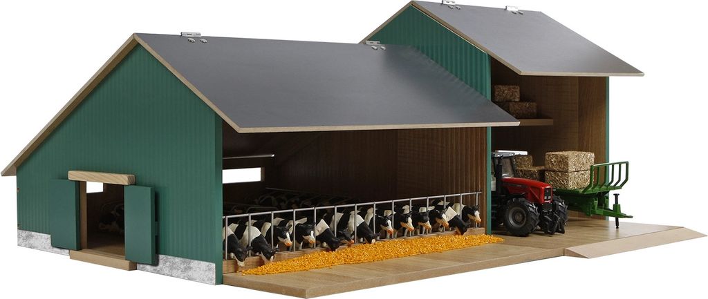 Farm Stall mit Schuppen 1:32 72x55x32cm Produktbild 