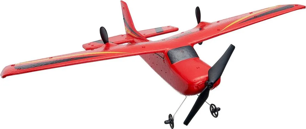 Avion télécommandé de plein air pour jardin et parc avec 2 accus inclus