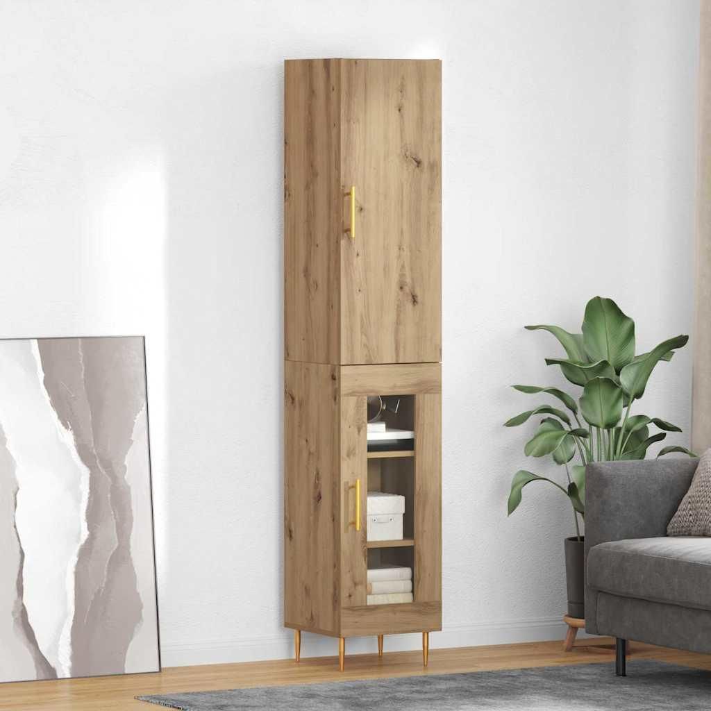 Maison Exclusive - Highboard 2 pcs Artisan-Eiche Holzwerkstoff