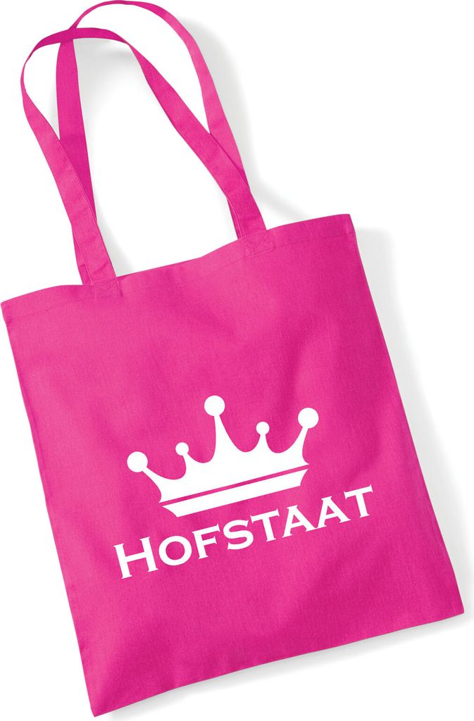 Huuraa Jutebeutel Hofstaat Schützenfest 10 Liter Fuchsia Baumwolle Tasche Geschenkidee