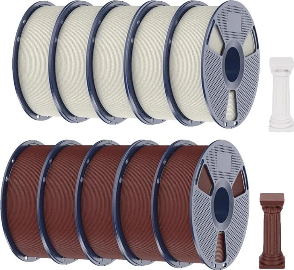 Bobine de filament PLA 1.75mm pour imprimante 3D rapide finition marbre