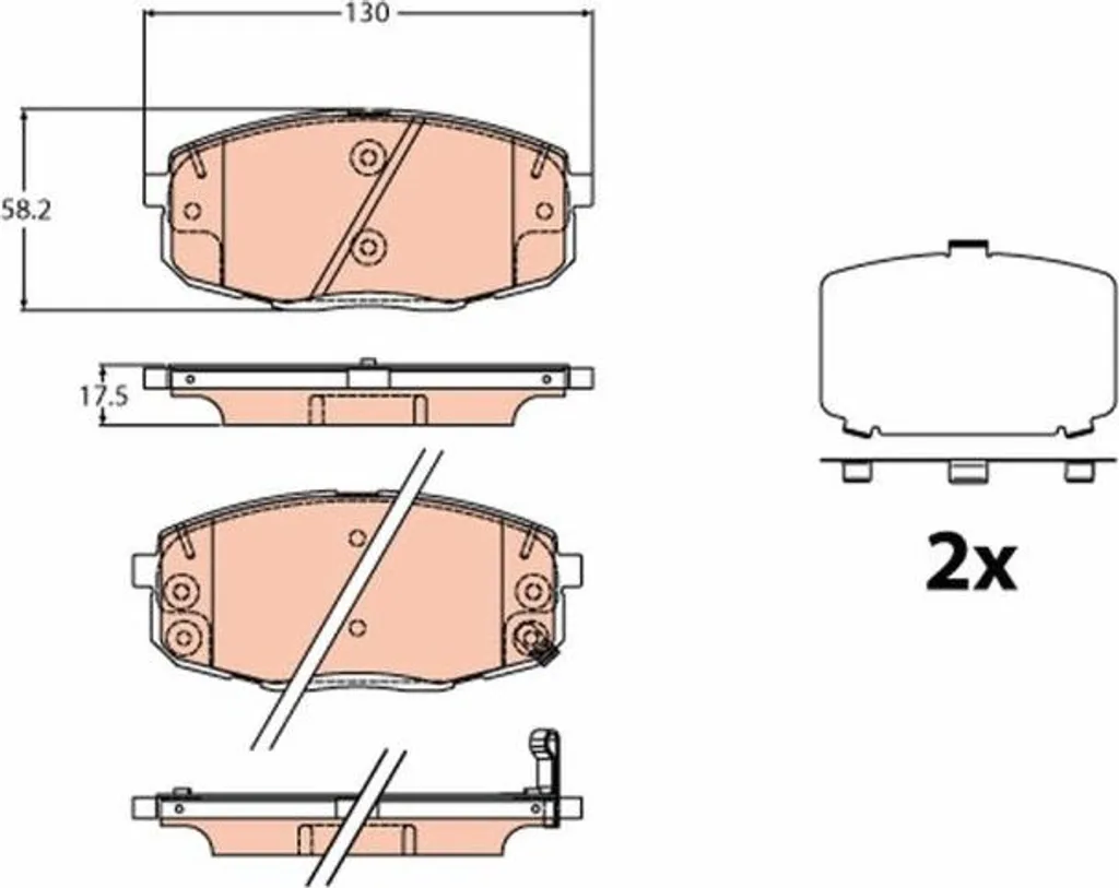 Kit de Freinage Avant Hyundai Kona 1.0 T-Gdi - Plaquettes Haute Qualité