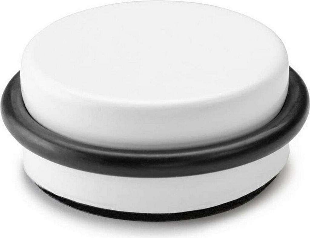 Inofix Türstopper Ø 4,6 x 1,8 cm Weiß Klebetüren