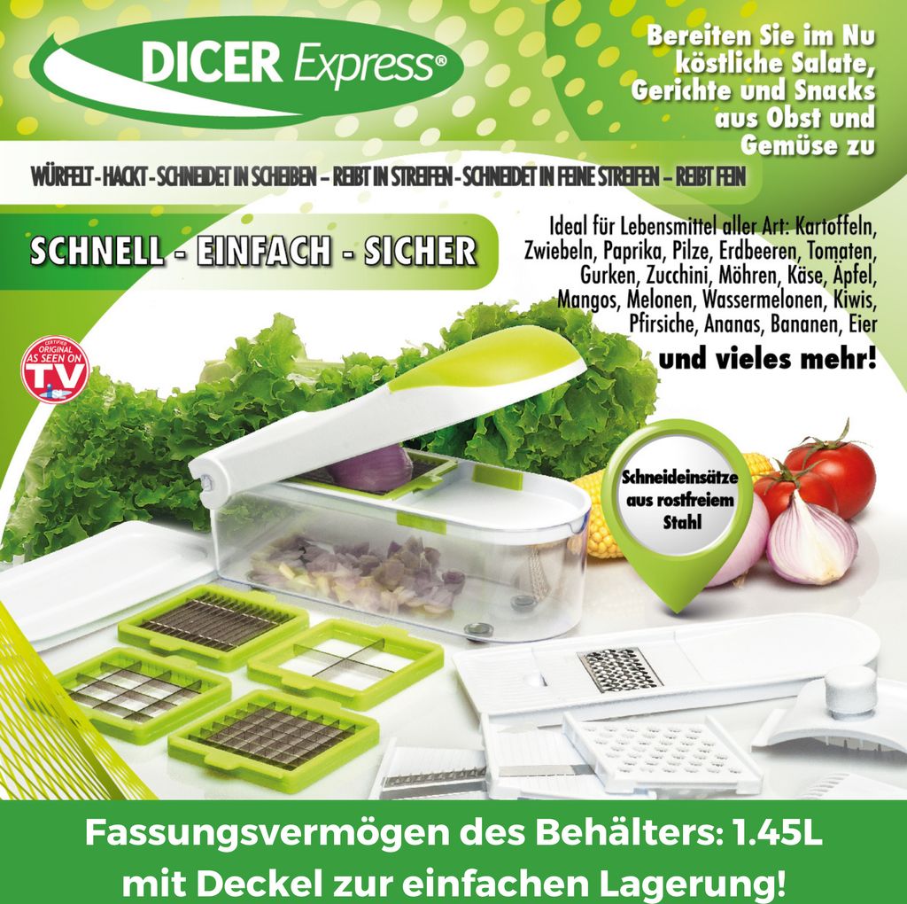 Dicer Express - multifunkčný krájač na zeleninu a ovocie, Obrázok produktu 6