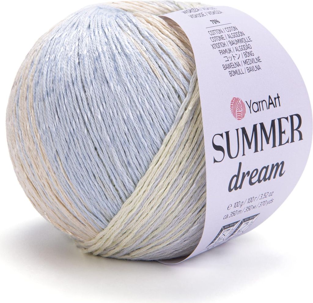 YarnArt Summer Dream Wolle, Baumwolle/Viskose, Multicolor, Produktbild 
