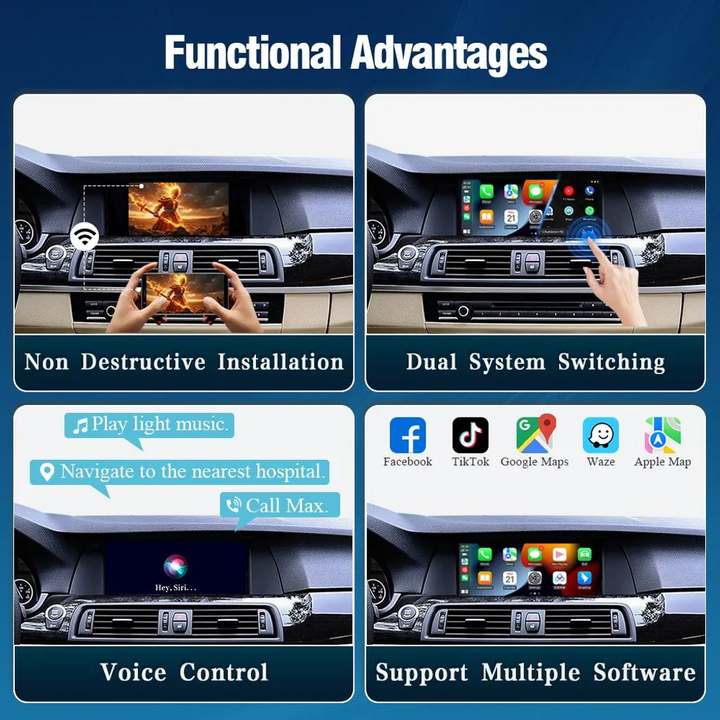 Interface Décodeur sans fil CarPlay et Android Auto pour Système NBT - 4