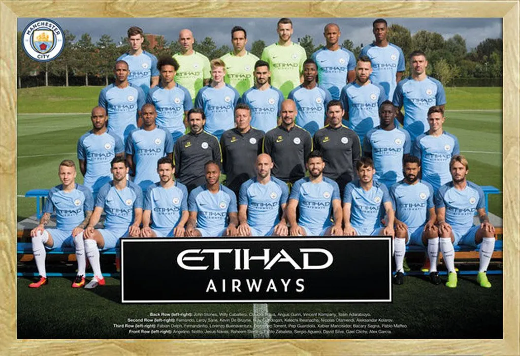 Arredo Sportivo Manchester City 16/17: Poster con Cornice Shinsuke Faggio