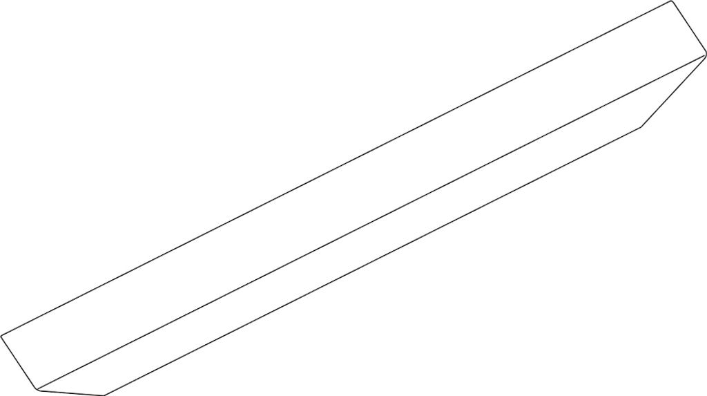Geze Abdeckprofil Länge 3000mm weiß RAL 9016 - 30400