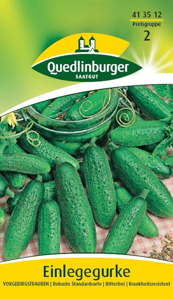 Quedlinburger Saatgut - Einlegegurken Vorgebirgstrauben - Produktbild 