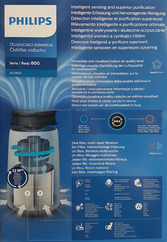 Philips AC0820/10 Čistička vzduchu v miestnosti do 49 m² Obrázok produktu 2