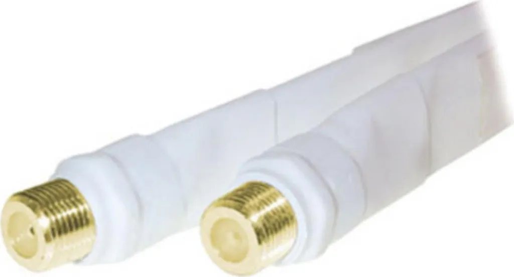 Câble Plat de Fenêtre SAT : Stop aux Trous dans les Murs ! Blanc Or