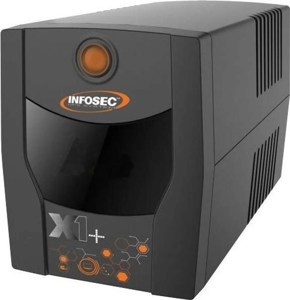 Onduleur Secours PC et Box Internet 1000VA Infosec X1+ 2 Prises FR/Schuko