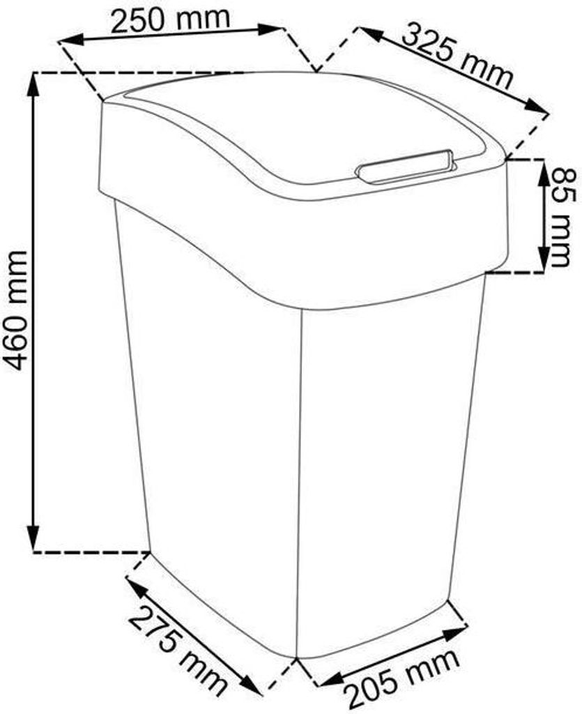Curver kosz na śmieci flip bin 25l /new york Produktbild 5